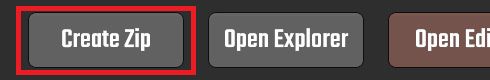 Create Zip button