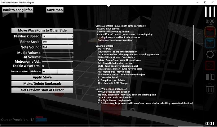 Mapping Setting screen in Mediocre Map Assistant 2