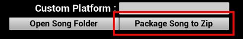 Package Song to Zip button