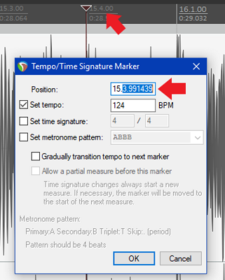 Change tempo mid-song